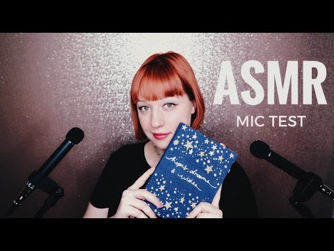 ASMR ITA [TEST MIC] Tapping & Scratching a book, Whisper, Thinking Putty Sounds