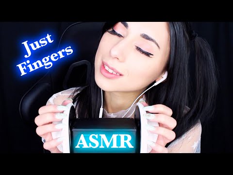ASMR Just Fingers 😏 | 3Dio Ear Tapping, Finger Fluttering, Skin Sounds | To help you Sleep and Relax