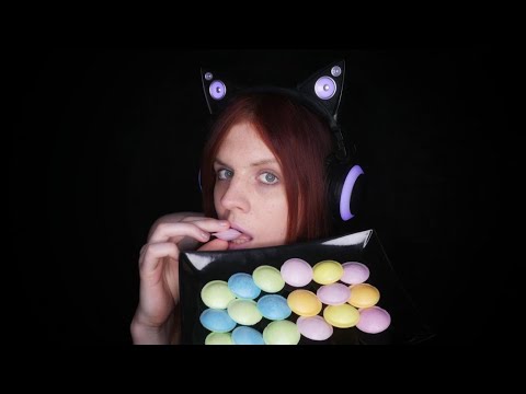 ASMR | Fizzy Flying Saucers | Colorful Wafer Sweets (No Talking) | Eating Sounds