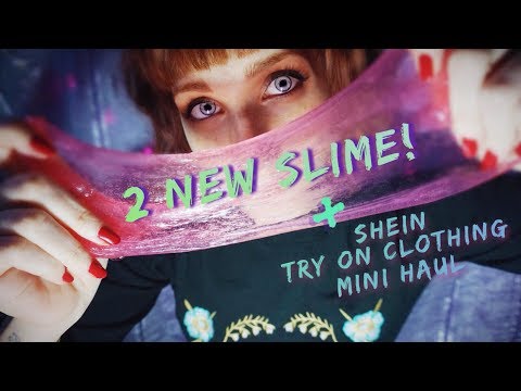ASMR ITA || SLIME Triggers! (Butter, Transparent) + SheIn Collab TRY ON Haul