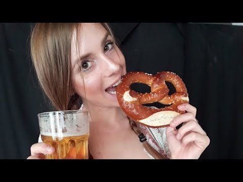 ASMR at the OKTOBERFEST ❤ let's have some Fun :) English/German - close up