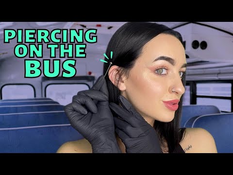 [ASMR] Piercing You On The School Bus RP