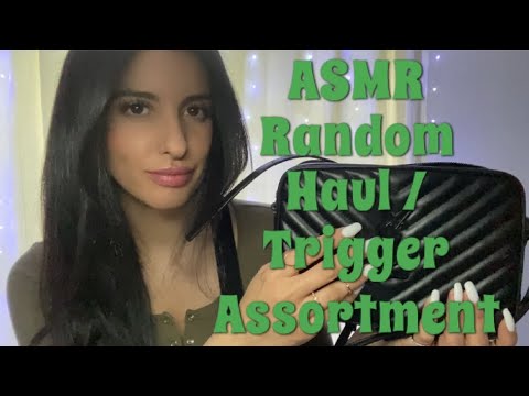 ASMR Random Haul / Trigger Assortment - Faux Leather - Tapping - Vintage - Swoosh Sounds