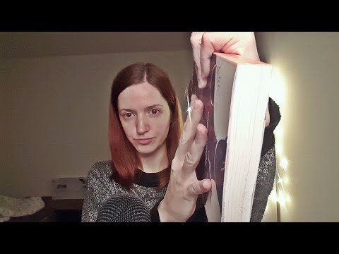 ASMR gripping, explaining, tapping, page turning, tracing - triggers with books - fast aggressive