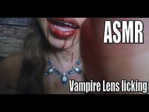 {ASMR} Lens Licking | Vampire Role-play