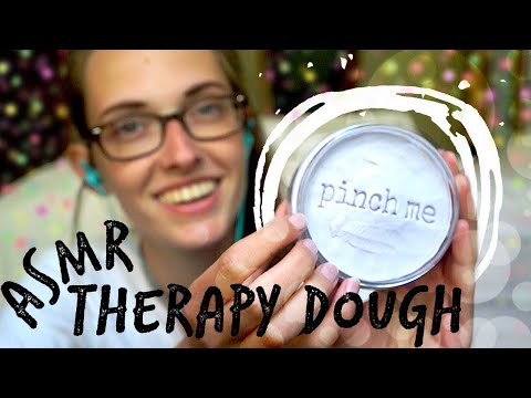ASMR with Therapy Dough (visuals, sticky, gentle whispering)