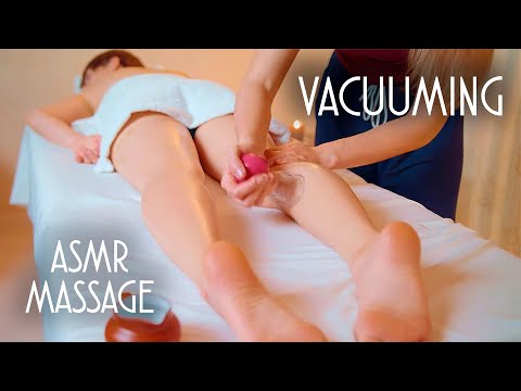 ASMR | MASSAGE | asmr vacuum massage (neck, back, foot) relaxing sounds