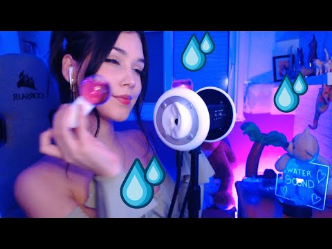 ASMR |💧Water and mouth sounds in the cave💧