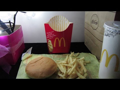 ASMR Eating Mcdonalds - Mouth Sounds, Chewing, Pouring Soda