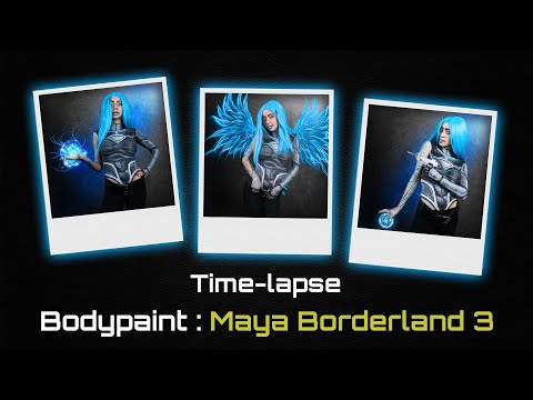 Time-lapse Bodypaint Maya Borderland 3