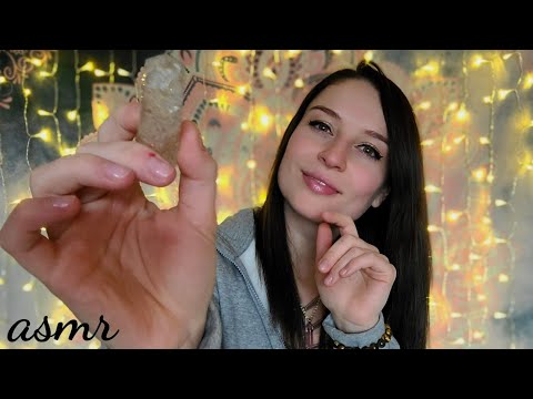 ASMR Complete Anxiety Removal  ~ Gentle Face Stroking ~ Plucking ~ Candle  ~ Symbols ~ Crystals