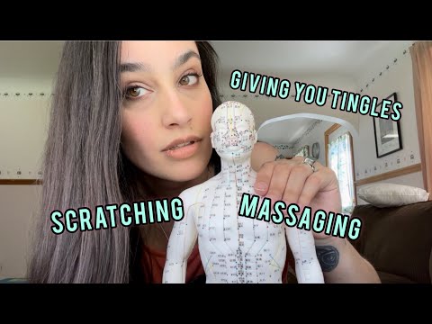 Fast & Aggressive ASMR Massage, Scratching, Tapping (Showing on the Doll & Then Doing it to You)