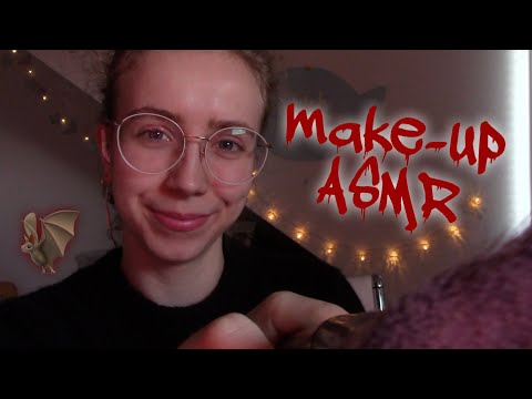 ASMR 👻 Big sister does your Make-up for a Halloween party 🧛‍♀️ (role-play)