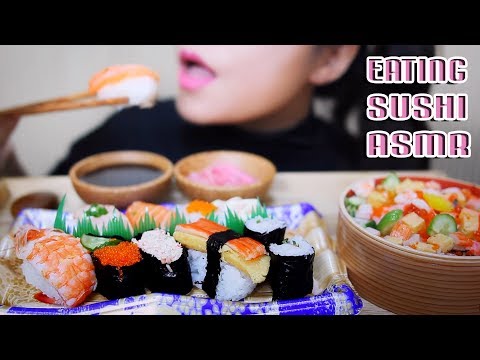 ASMR Nigiri Sushi and Japan mixed rice (EATING SOUNDS) No Talking | LINH-ASMR