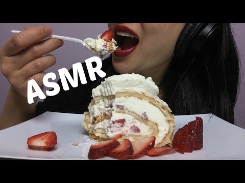 ASMR Pavlova Cake (SOFT FOAMY EATING SOUNDS) NO TALKING | SAS-ASMR