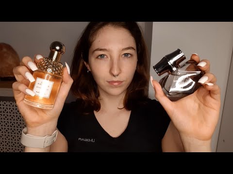 ASMR perfume collection | whispers & glass tapping