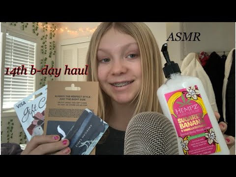 What I Got For My 14th B-day ASMR 🎁😴