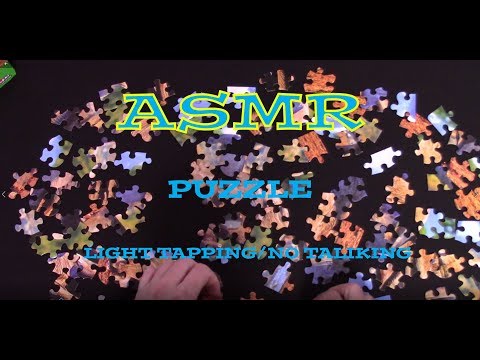 ASMR: Assembling puzzle (light tapping/no talking)