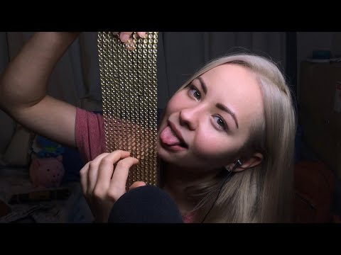 ASMR|АСМР Scratching,Tapping with a broken hand and heart🥺❤️