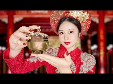 *ASMR* Vietnamese Princess Does your Traditional Skincare