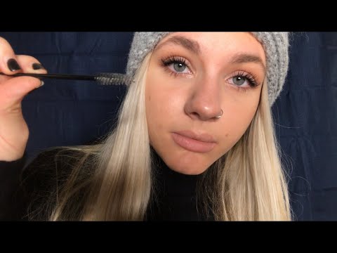 [ASMR] CLOSE UP- Doing Your Eyebrows W/ Inaudible Whispering/ Personal Attention