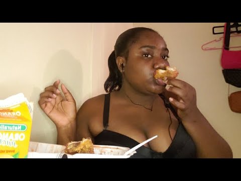 crispy fried chicken so yummy delicious and spicy mukbang asmr