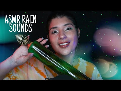 MY FIRST ASMR VIDEO OF 2022 - RAIN SOUNDS WITH A RAINSTICK