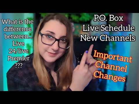 Very Important Updates! Po Box, Live Streams, Channel Changes, New Channels etc. (ASMR soft spoken)