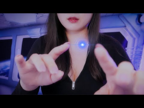 ASMR Mouth Sounds with Hand Movements  Spaceship Ambience