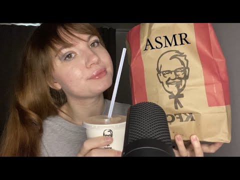 АСМР 🥰 итинг KFC ✨ болтаю и кушаю ✨