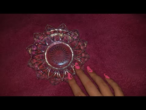 ASMR | tapping on glass objects