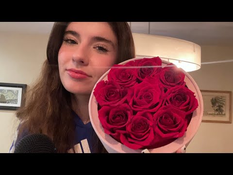 [ASMR] TAPPING + SCRATCHING ON ROSES 🌹