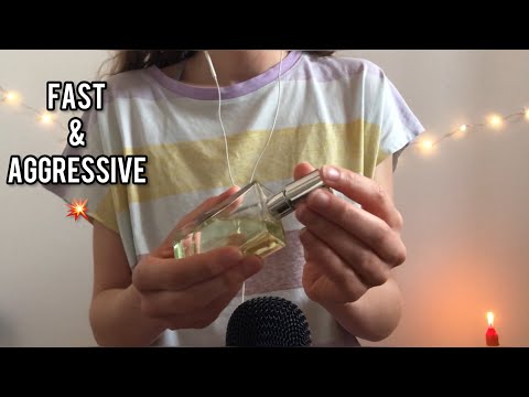 ASMR | Fast & aggressive triggers🔥 (tapping, lid sounds, gripping,…) no talking ⛔️