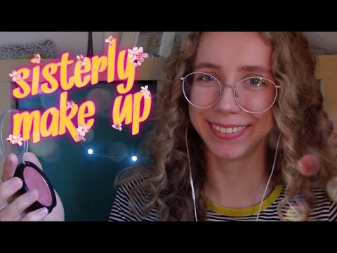 ASMR || Big Sister helps you to Get ready for a Date 🌷✨ (whispered role-play + layered sounds)
