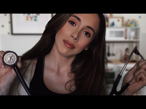 ASMR DOCTOR MOM TAKES CARE OF YOU (whispering, personal attention, lid sounds, tapping...)