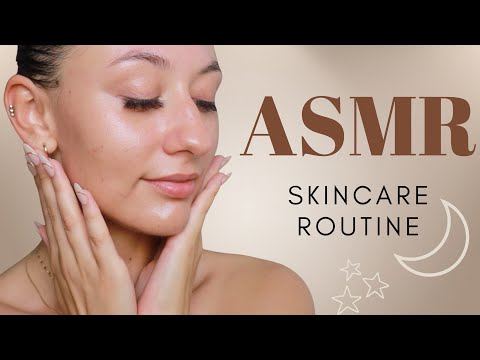 ASMR Evening Skincare Routine 🌙 ✨ (relaxing, whispered tutorial with tapping + tingles)