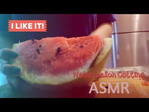 [ASMR] 🍉 Watermelon Cutting | Gymnopédie No. 1