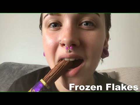 ASMR Frozen Cadbury Flake Chocolate [Eating Sounds]