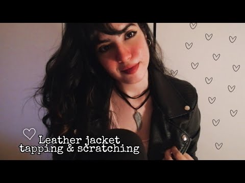ASMR | Leather Jacket & Zipper Sounds ( Tapping, Scratching ) 🧥🧤