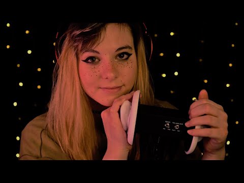 ASMR | gentle ear attention, whispered ramble and fireplace