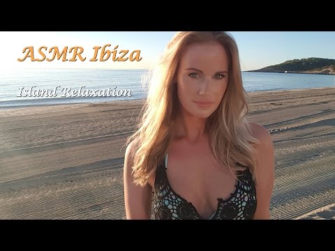 ASMR Ibiza Island Beach Relaxation (soft spoken/whisper/ocean waves)