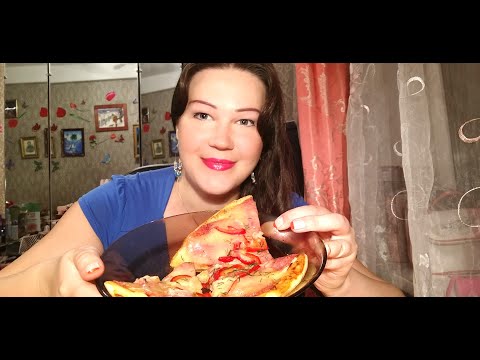 Мукбанг/ Пицца/ Mukbang/ Pizza/ Eating sounds