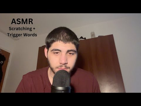 ASMR Mic Scratching + Trigger Words (whispered)