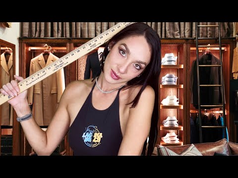 ASMR - Men's Suit Fitting Roleplay, Measuring You (Close Up Personal Attention)