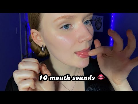 ASMR 10 different MOUTH SOUNDS 100% TINGLES🫦 [tongue sounds, spit painting, eat your face…]