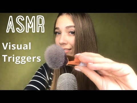 АСМР Визуальные триггеры, тык-тык, кисточки | ASMR Visual triggers, mouth sounds, brushes