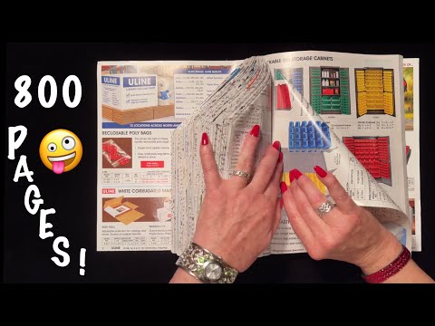 ASMR Catalog page folding! 800 pages! (No talking)  2 full hours! Surprise ending.