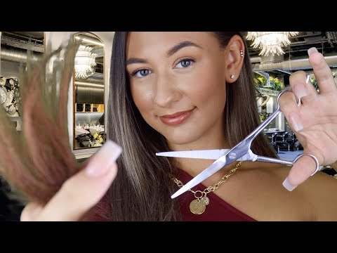 [ASMR] Relaxing Haircut Roleplay✂️(Layered Sounds & Real Hair)