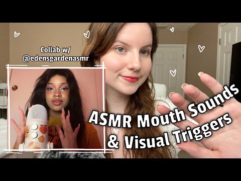 ASMR Mouth Sounds, Spit Painting, and Visual Triggers (Collab w/ @edensgardenasmr )