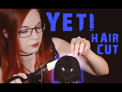 ASMR Haircut for Shy Yeti - Odd Roleplay - Scalp Massage, Brushing, Scissors, Whisper